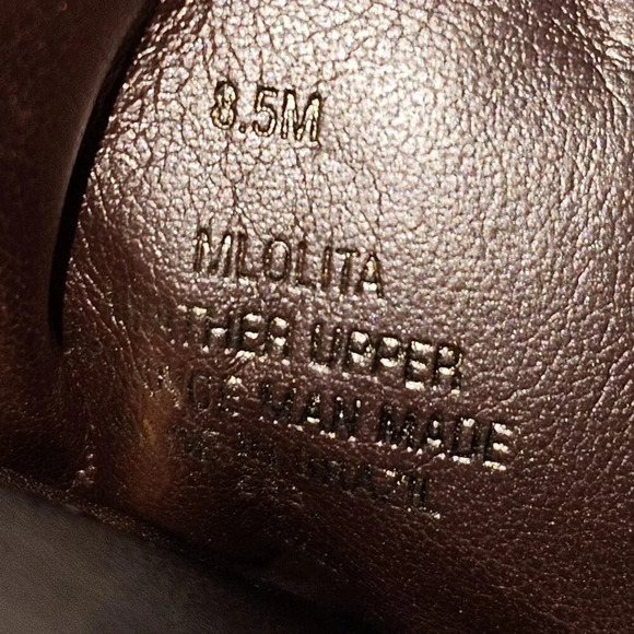 Marc Fisher LTD Olita Puffy Slide Sandal Women 8.5 Rose Gold Leather Slip On NEW - Picture 13 of 15